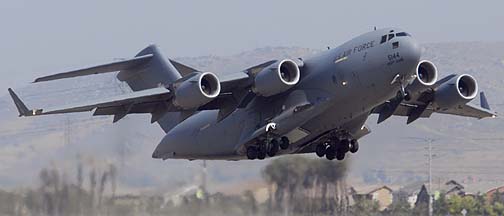 Boeing C-17A Globemaster III 05-5144 of the 452nd AMW